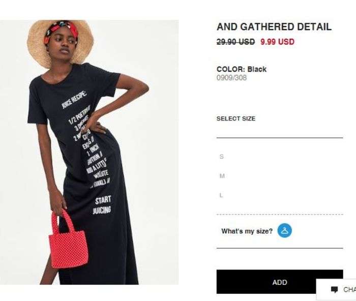 T-shirt dress yang dikenakan Syahrini