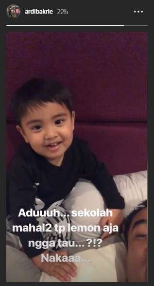 ardi bakrie mengeluh biaya mahal sekolah anak