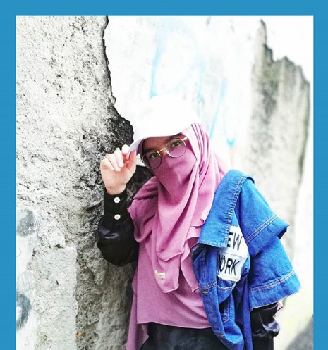 Gaya hijab cadar Wafiq Malik