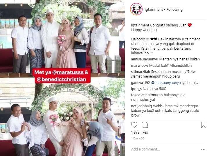 foto pernikahan Juan