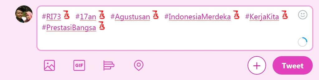 Penampakan emoji khusus Twitter.