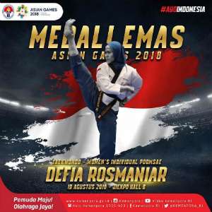 Defia sumbang emas pertama Indonesia