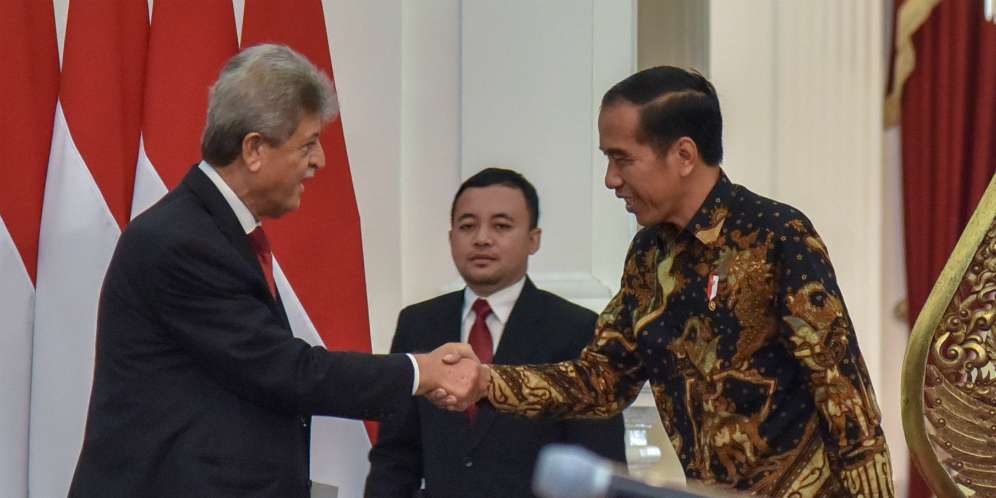 Jokowi dan Ketua Komite Olimpiade Palestina