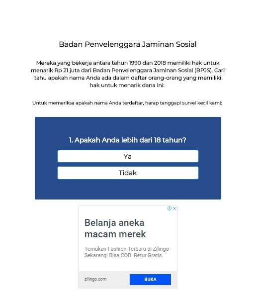 Lalu, kamu juga diminta untuk isi survei ini.
