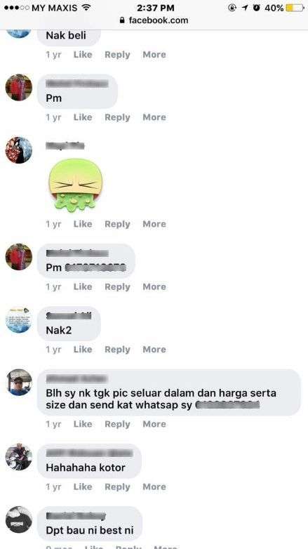Jualan online yang menjijikkan Jualan online yang menjijikkan