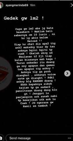 ayang mantan istri hafiz