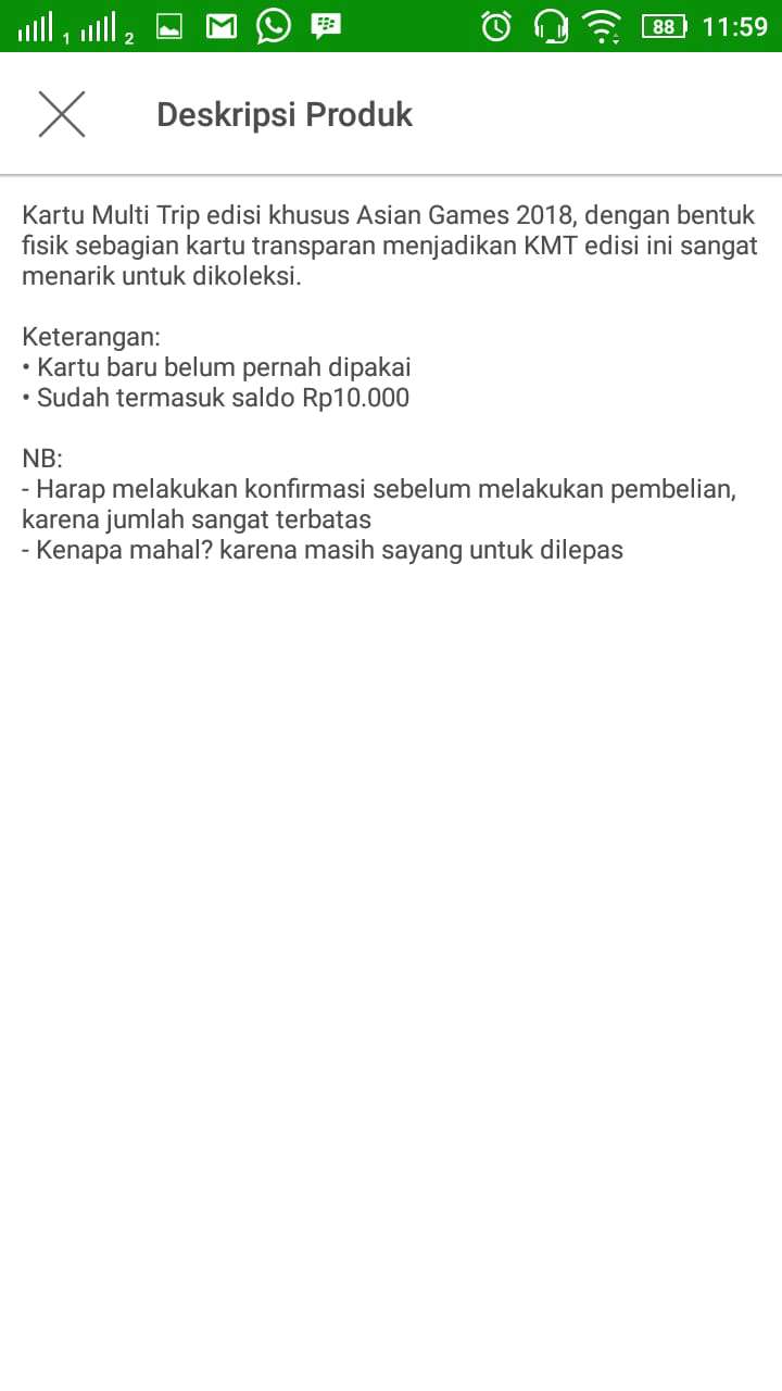 Sayang kalau dilepas.