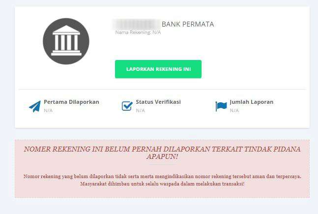 Cek Rekening Cek Rekening