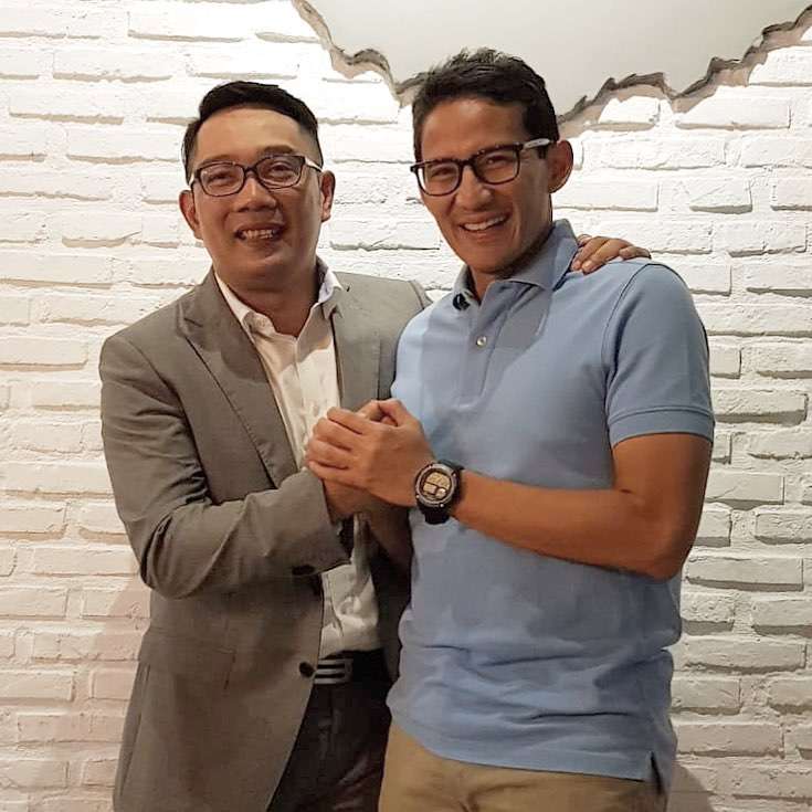 Sandiaga dan ridwan kamil