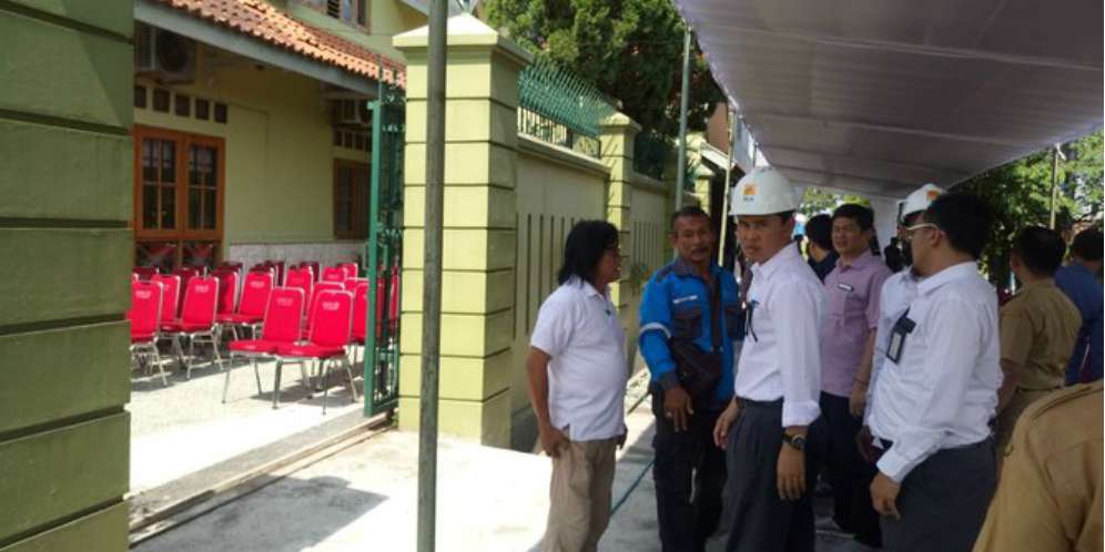 Suasana di rumah duka adik ipar Jokowi