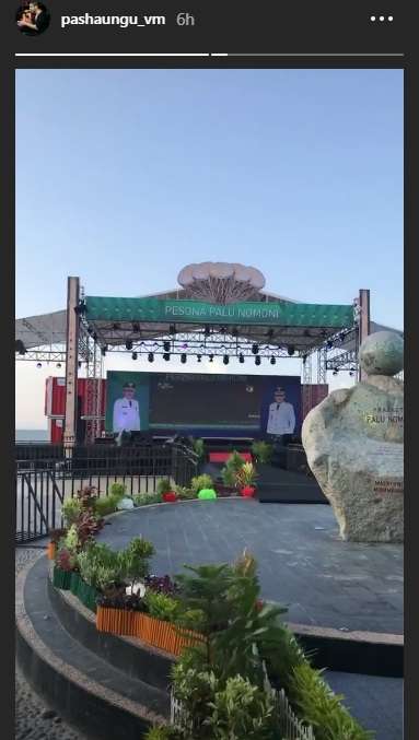 Cuplikan instastory Pasha Ungu