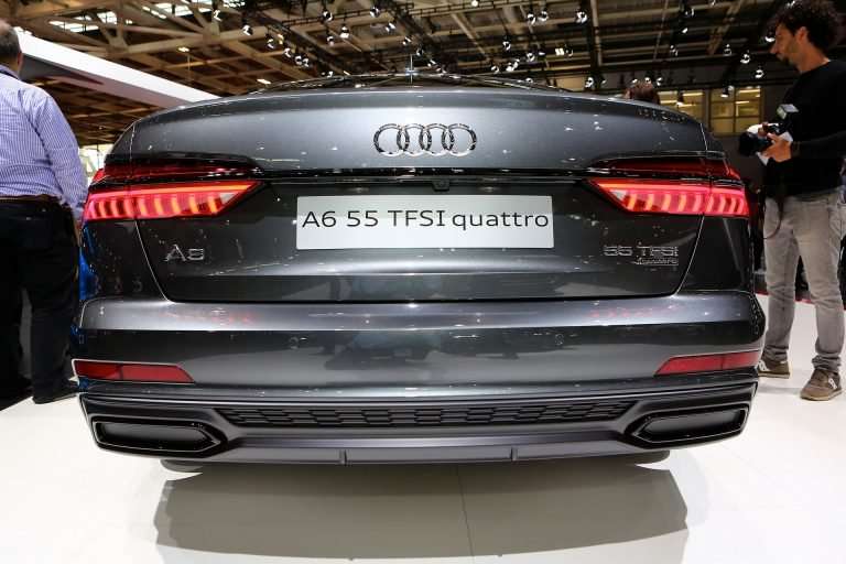 Audi A6 juga memasang knalpot palsu.