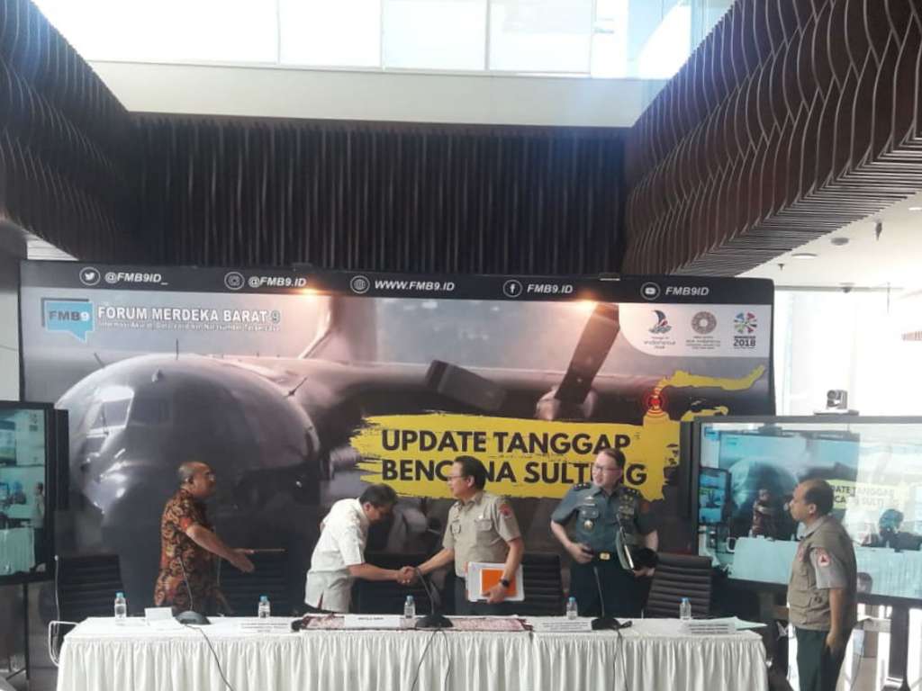 Konferensi Pers Update Tanggap Bencana Sulteng (8/10)