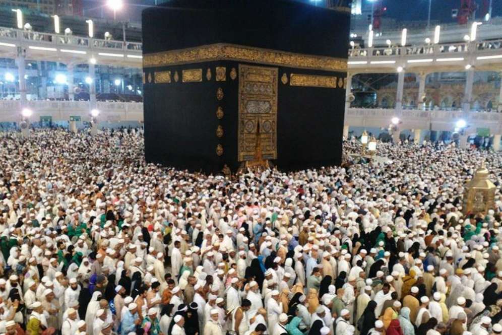 Jemaah sedang thawaf di Masjidil Haram