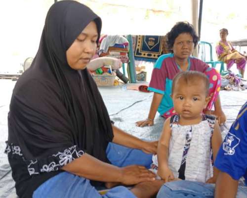 Balita selamat dari tsunami Palu