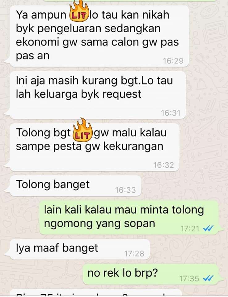 Percakapan Pinjam Uang Percakapan Pinjam Uang