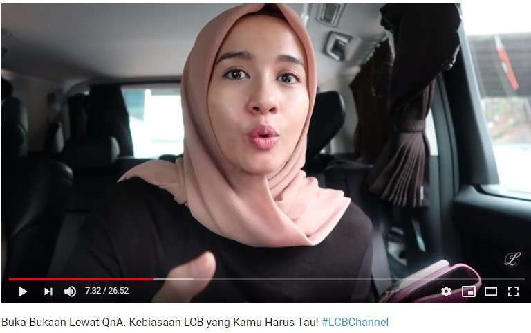 (Foto :Channel Youtube Laudya Cynthia Bella)