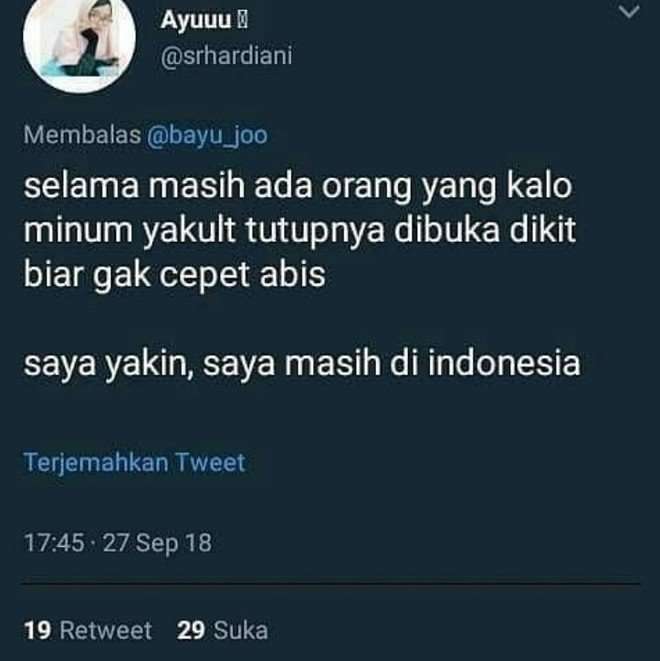 Masih di Indonesia Masih di Indonesia