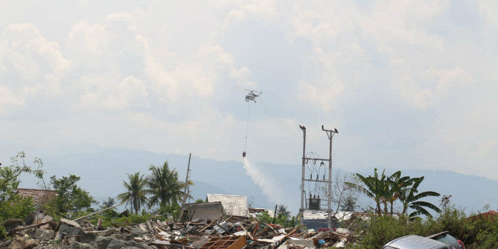 Bombing wilayah terdampak gempa