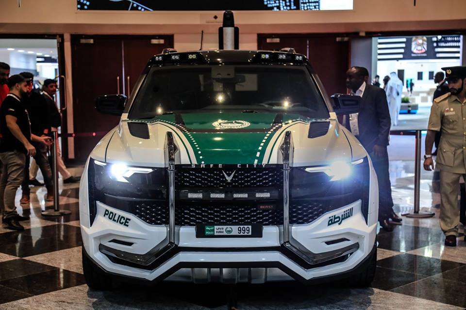 Tampilan depan mobil Beast Patrol.
