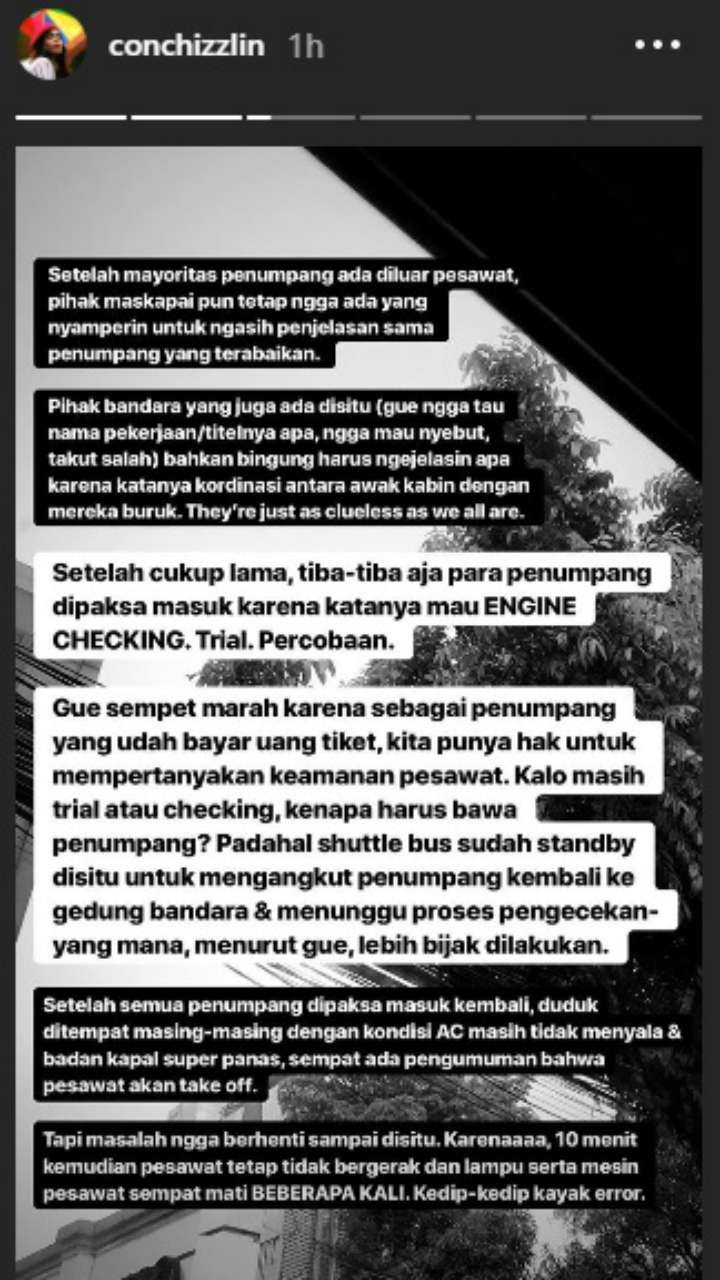 Presenter Katakan Putus Conchita Caroline Saat Naik Lion Air JT610