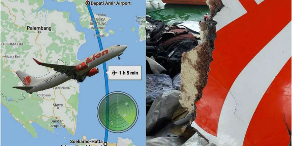 Lokasi kecelakaan Lion Air JT610