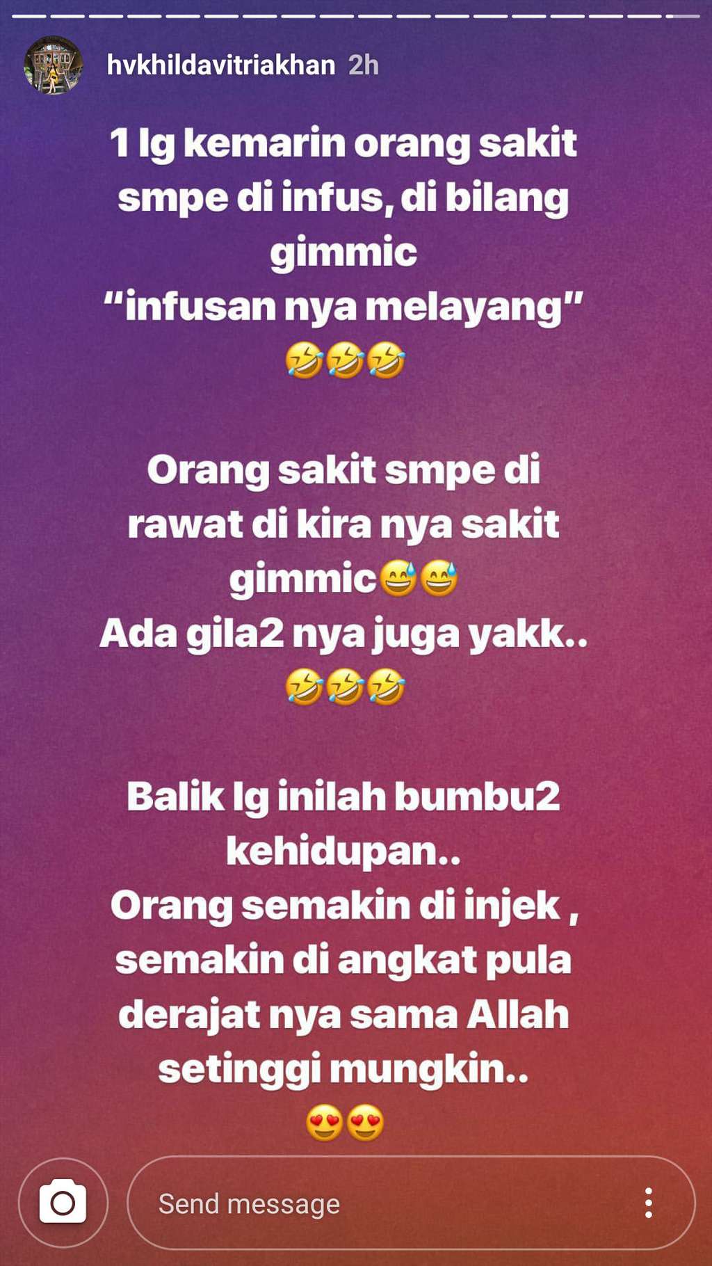 postingan Hilda