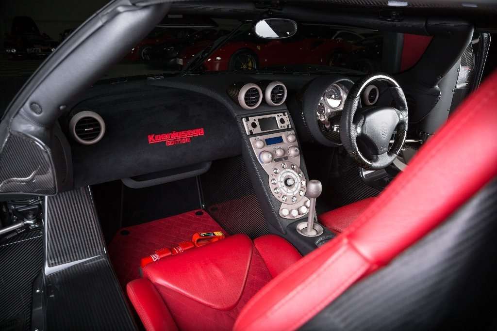 Interior mobil Koenigsegg CCXR.