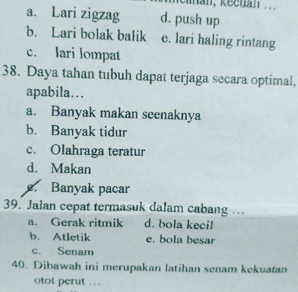Soal Unik