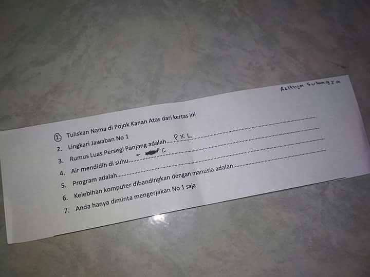 Soal Unik