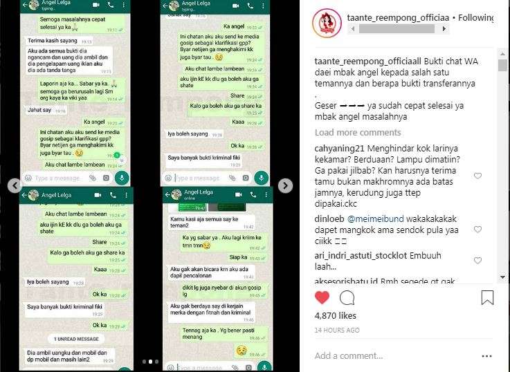 Chat klarifikasi Angel Lelga (2)