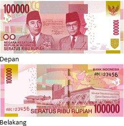 Uang Rp100 ribu TE 2014.