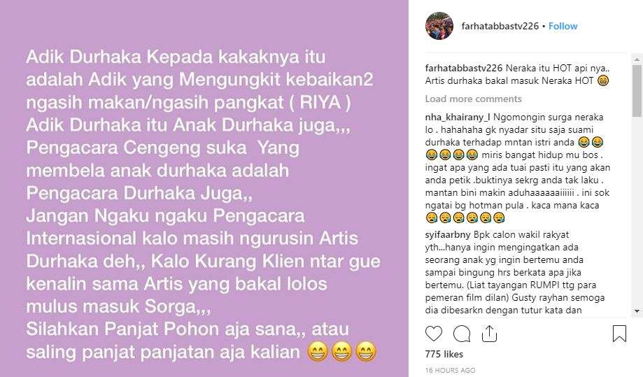 Komentar Farhat Abbas