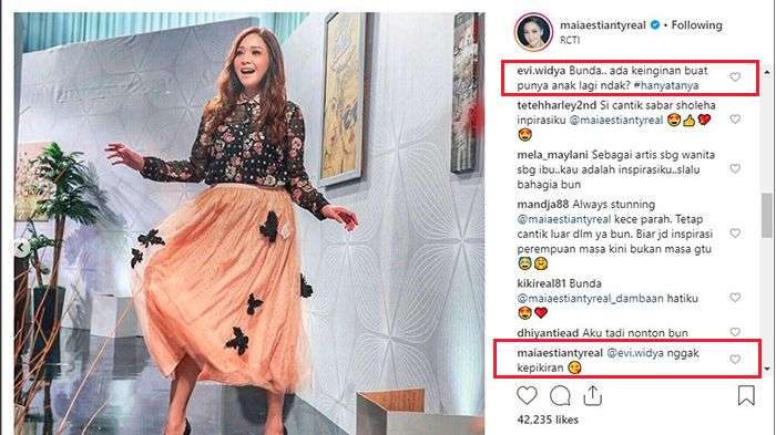 Jawaban Maia Estianty