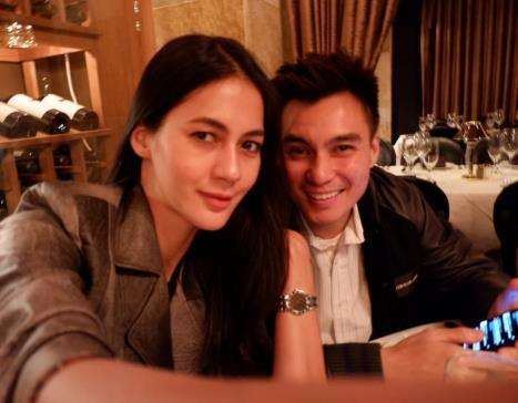 Baim Wong dan Paula makan