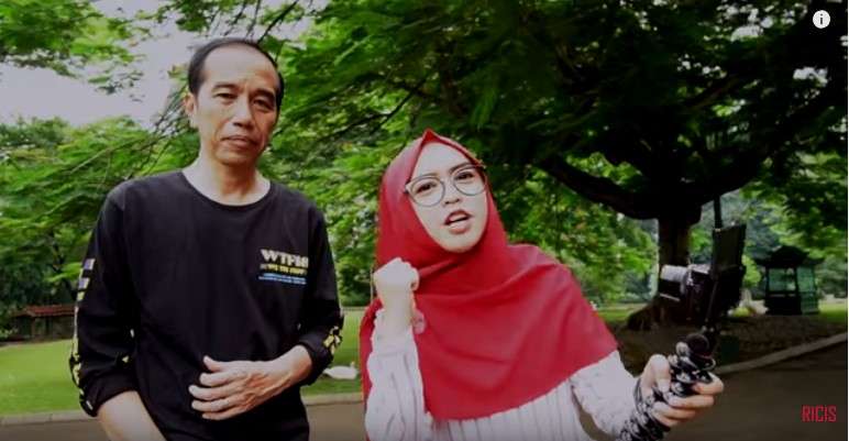 Jokowi dan ria ricis