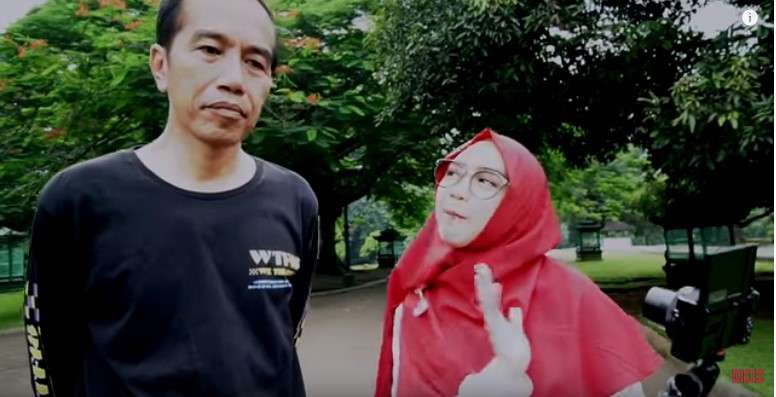 Jokowi dan ria ricis