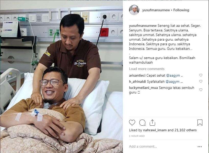 Ustaz YM minta umat doakan Aa Gym
