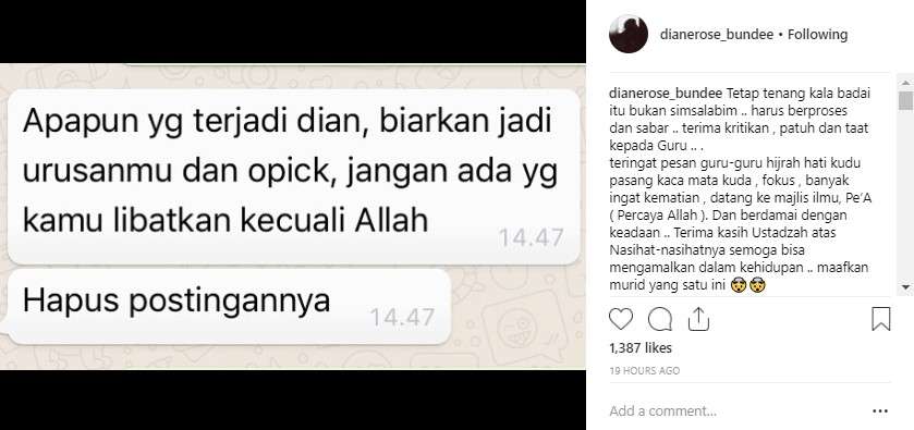 dian mantan istri opick
