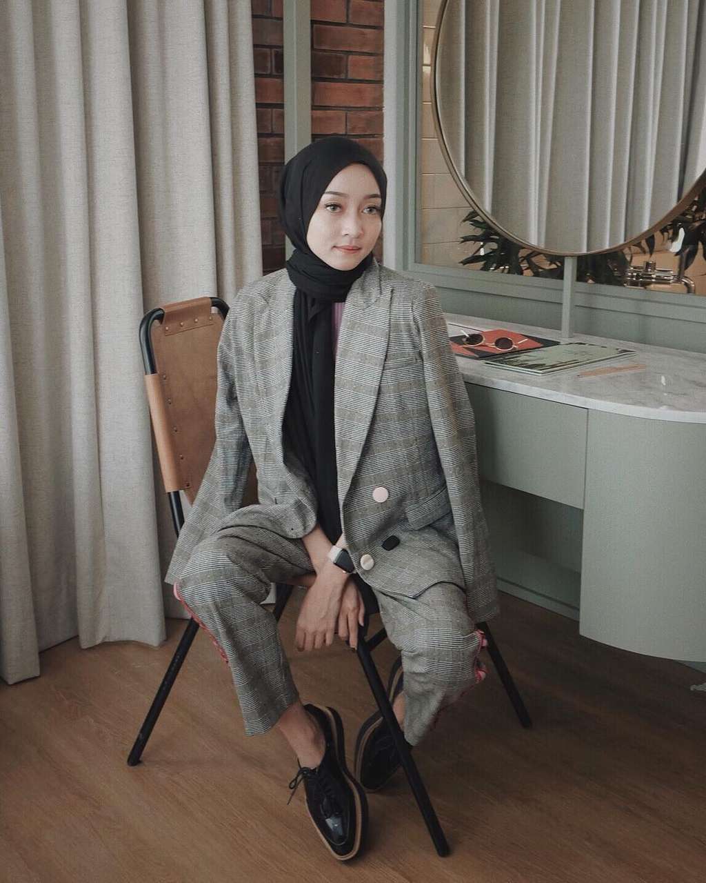 plaid blazer