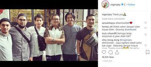 Unggahan Roger Danuarta