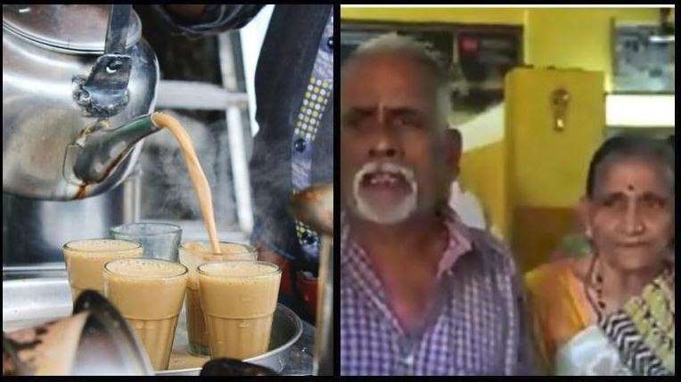 Vijayan (kanan) dan istrinya bisa jalan-jalan ke seluruh dunia dari jualan teh,