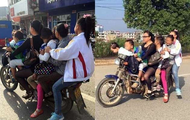 Sekeluarga Naik Motor Sekeluarga Naik Motor