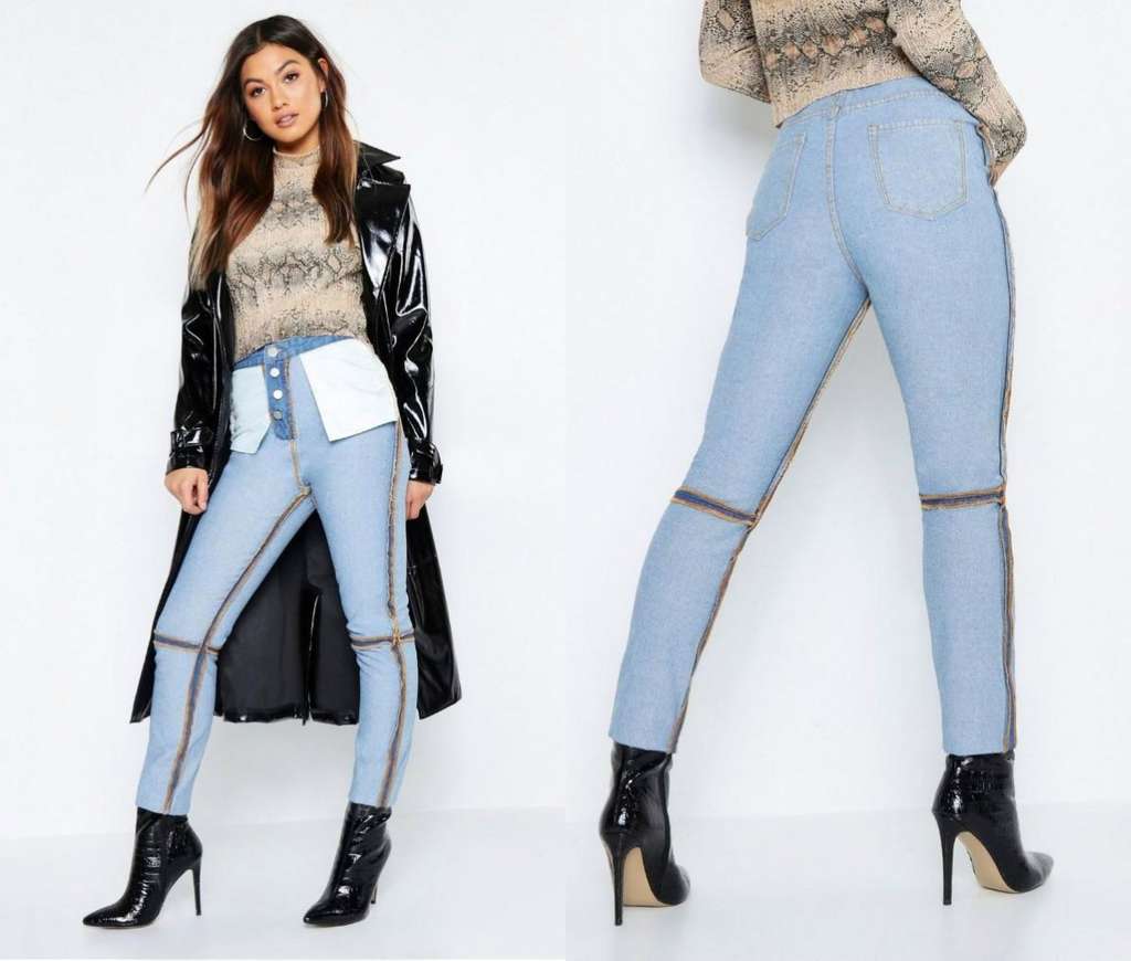 Celana Jeans Terbalik