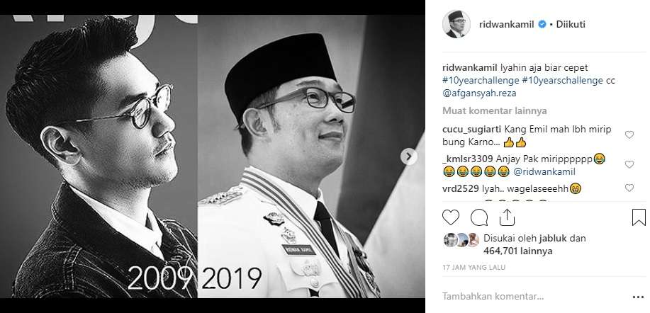 Ridwan Kamil #10YearsChallenge