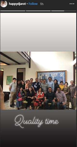 Ahok bersama keluarga dan sahabat