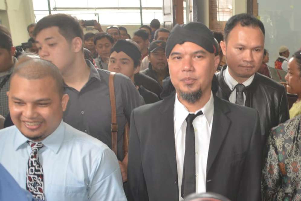 Ahmad Dhani di Pengadilan Negeri Jakarta Selatan