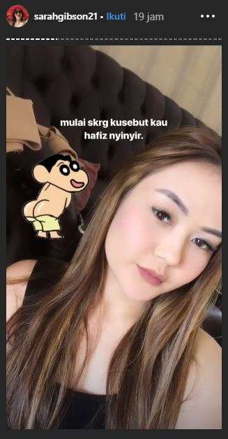 Sarah Gibson merespon sindiran Taqy Malik (Foto: Instagram/sarahgibson21)