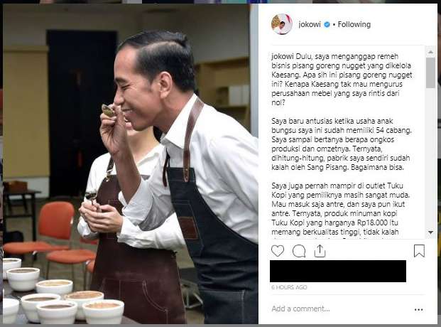 Jokowi sempat ragukan bisnis Kaesang
