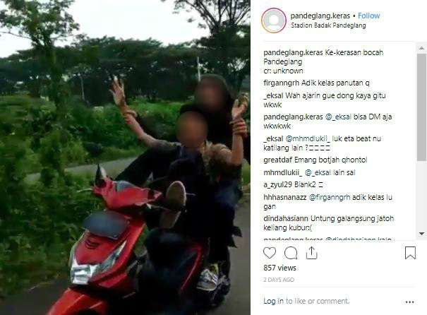 Duh, jangan ditiru, ya.